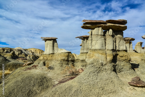 Rock formations at the Ah-shi-sle-pah Wash, Wilderness Study Area, New Mexico photo