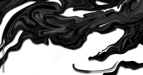 Slika na platnu Crude oil on white background