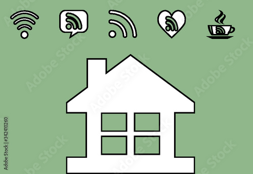 smart home connessione casa internet web lavoro casa smart work 