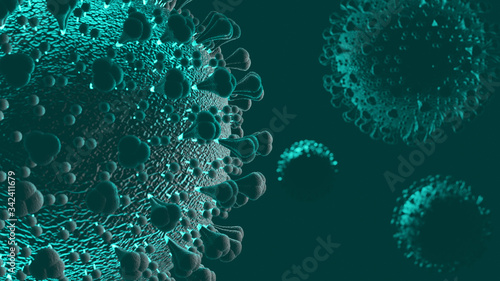 3D render of Coronavirus 2019 shape as scientists have specified in the midst of Coronavirus disease 2019 (COVID-19) epidemic.