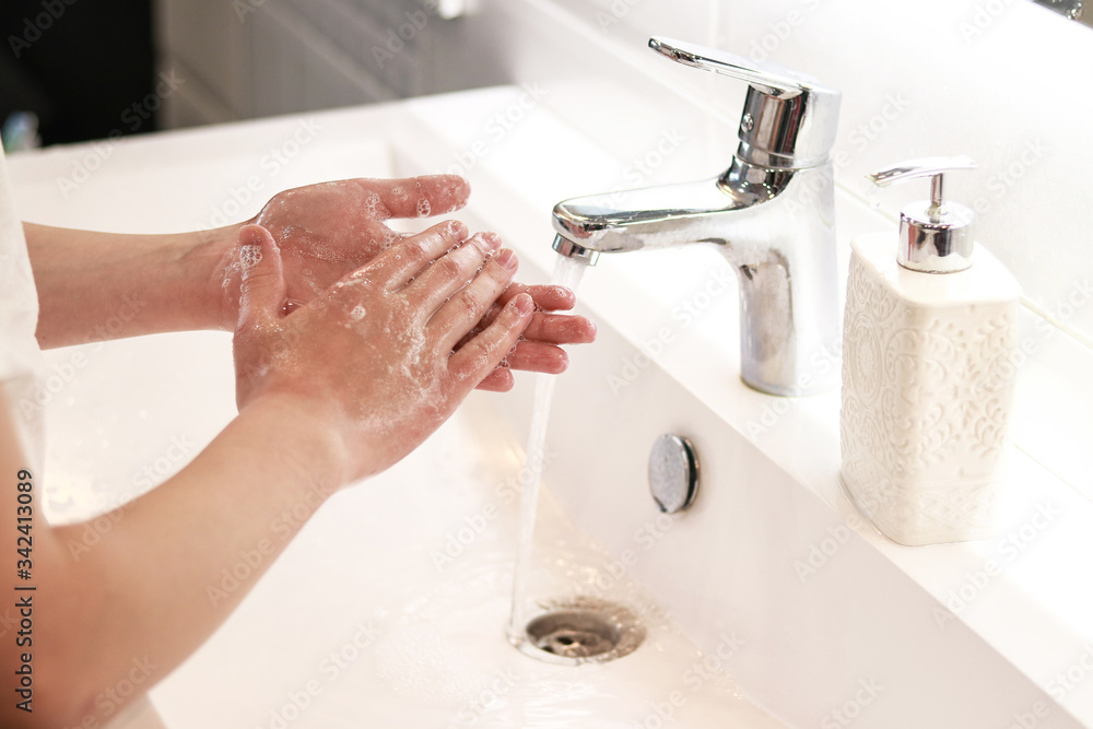 man washing hands man washing hands