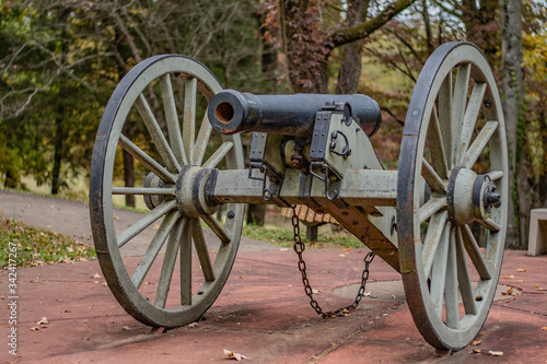 Fotografie, Obraz Civil war era cannon