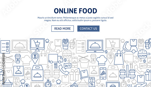 Online Food Banner Design