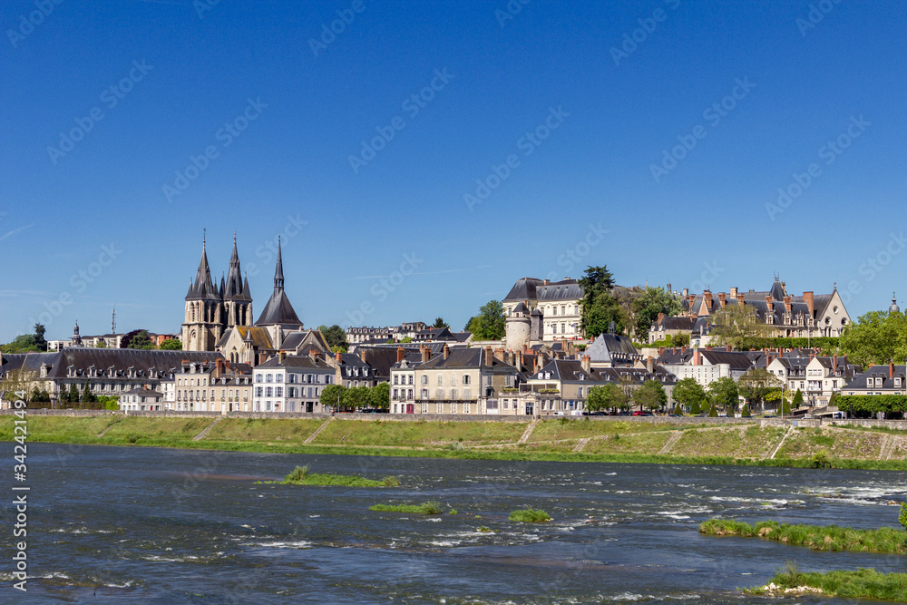 City of Blois in Loire valley (France)