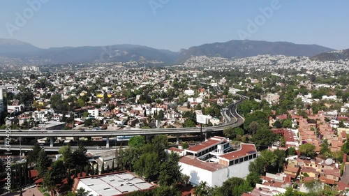 Wallpaper Mural Aerial view of San Jeronimo Neighborhood in Mexico City and west urban highway Torontodigital.ca