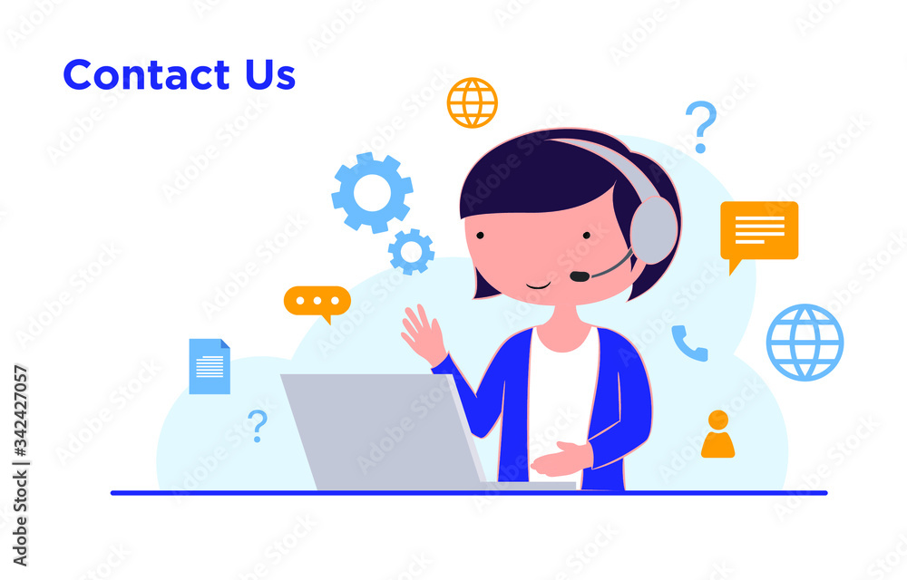 Customer service banners set with call center support feedback isolated vector illustration Customer service banners set with call center support feedback isolated vector illustration