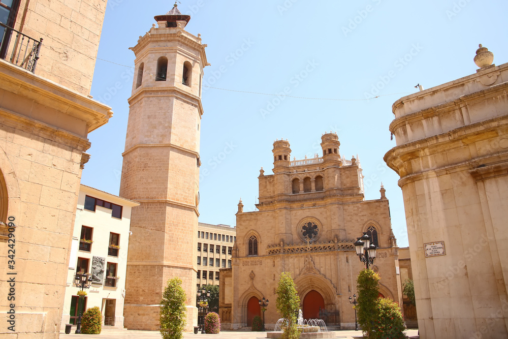 The Co-cathedral of Saint Mary or Maria is the cathedral of Castelló de la Plana, located in the comarca of Plana Alta, in the Valencian Community, Spain.