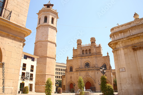The Co-cathedral of Saint Mary or Maria is the cathedral of Castelló de la Plana, located in the comarca of Plana Alta, in the Valencian Community, Spain. photo