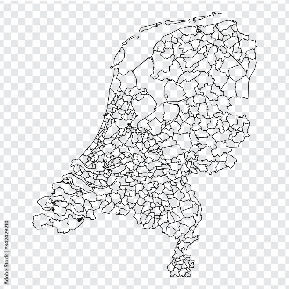 blank-map-netherlands-districts-of-netherlands-map-high-detailed