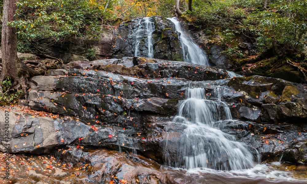 Upper Laurel Falls, Smokey Mountains National Park, Tennessee, USA