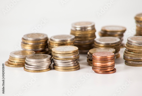 Wallpaper Mural Monedas apiladas Torontodigital.ca