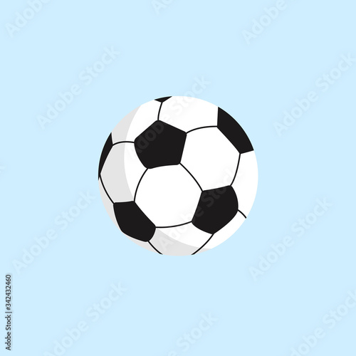 Football in flat design style vector illustration for your mascot branding.