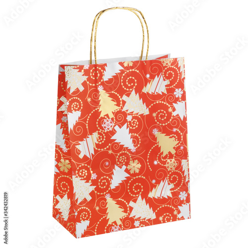 Christmas bag craft package with Christmas trees