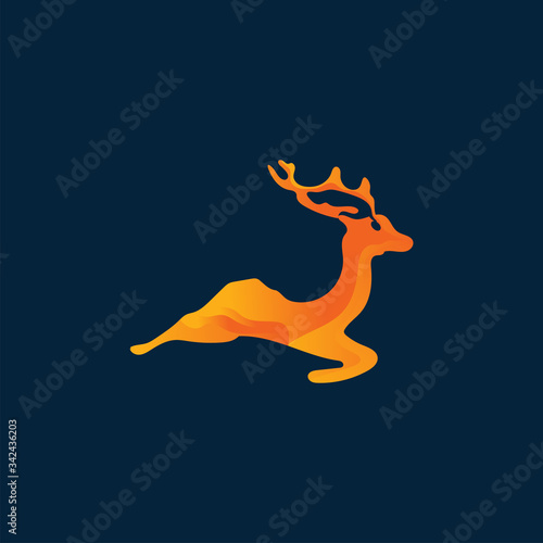 deer hunter logo type, template, and vector © Tomcat_std