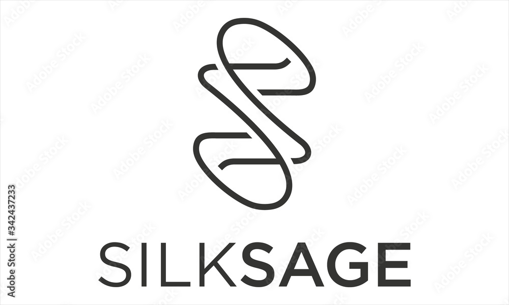 Fototapeta premium ILLUSTRATION LETTER S LOGO DESIGN MONOGRAM