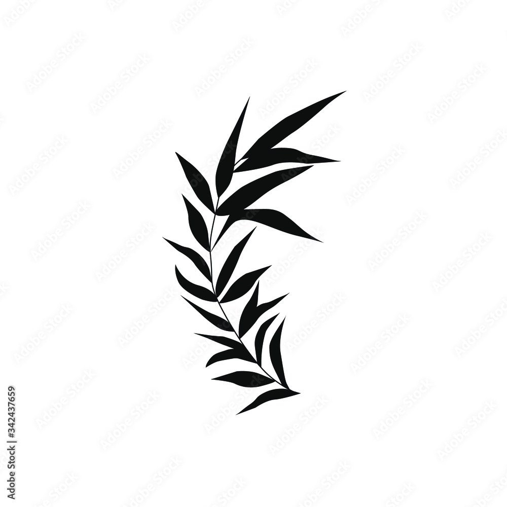 one branch of a plant vector one branch of a plant vector