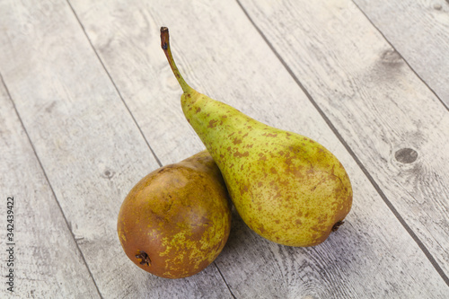 Green ripe pear