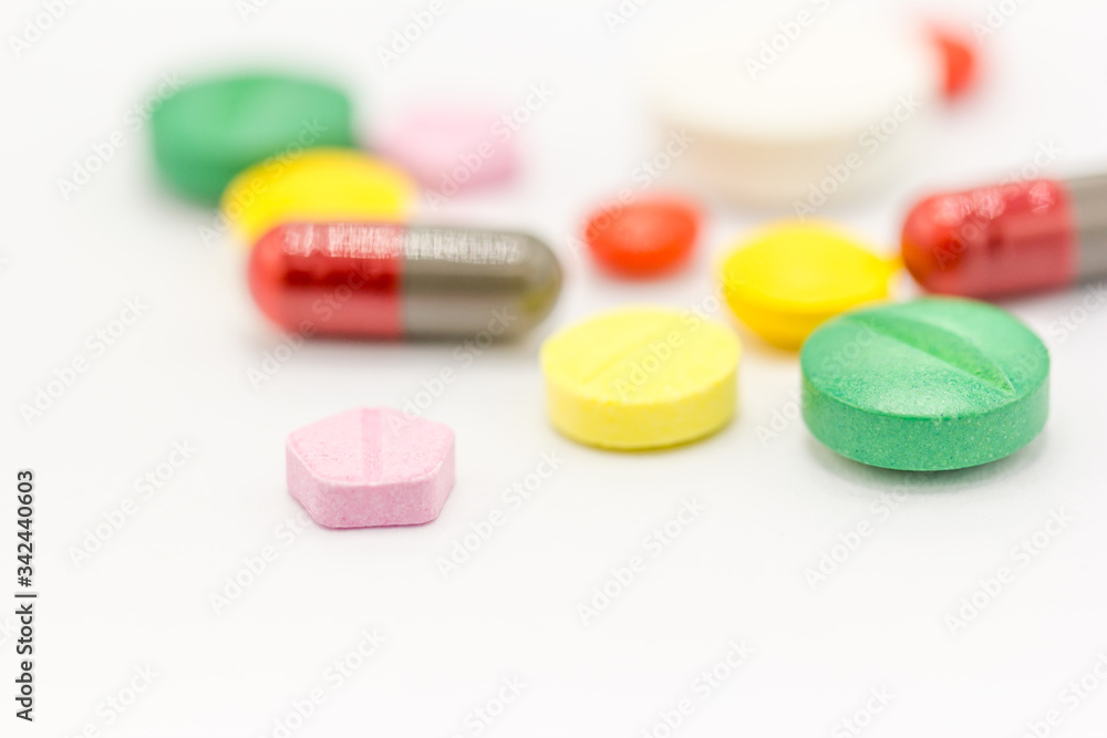 Different kind of medicines. Medicine and healthy. on white background
Different kind of medicines. Medicine and healthy. on white background