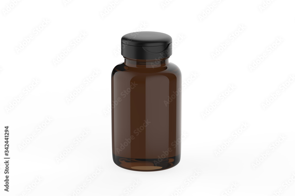 3D rendering Mock up jar for Packaging template on white background. 3d illustration 3D rendering Mock up jar for Packaging template on white background. 3d illustration