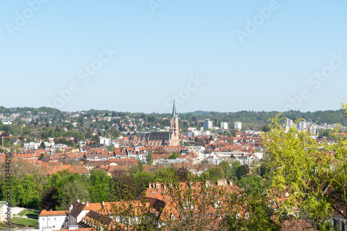 Überblick über die Stadt Graz vom Schlossberg