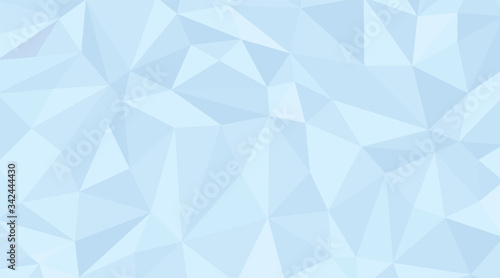 Fototapeta Naklejka Na Ścianę i Meble -  Abstract irregular triangle soft blue glass pieces shapes background. Vector illustration.