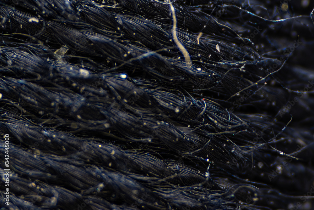 Fototapeta premium strands of fabric at a very large magnification