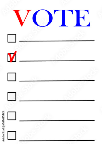 Voting in an election campaign of the president or senate and parliament. Elections in the USA. Elections in Europe. Policy. Template for Texia. Poster. Outdoor advertising. Election ballot.