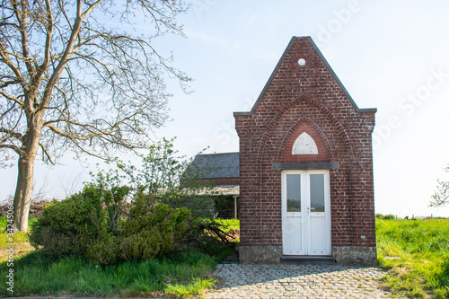 Small Holy Mary chapel in the fields in Overijse, Flanders, Belgium, photo