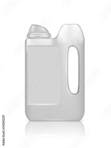 Realistic Jerry Can Mockup isolated on white background