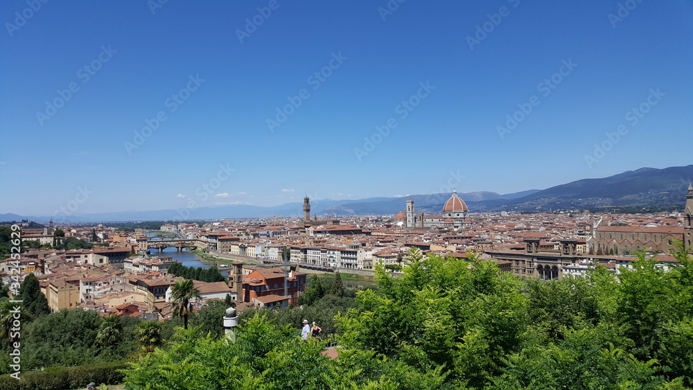 Florenz, Toskana, Italien Aussicht über die Stadt