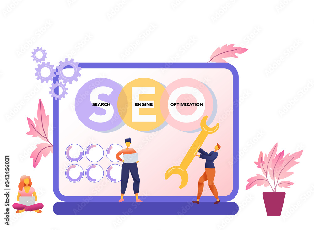 SEO tools concept and Website traffic, web page visibility. SEO tools concept and Website traffic, web page visibility.