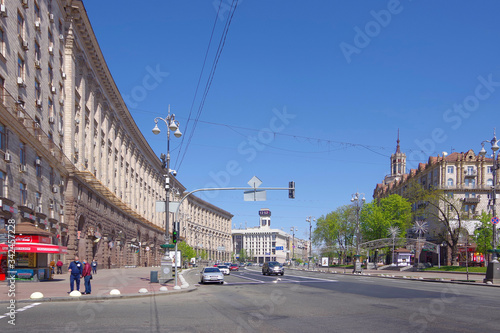 Ukraine. Kiev. 09 04 20. Khreschatyk street. City center.