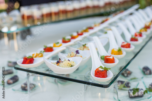 variety appetizers and finger food