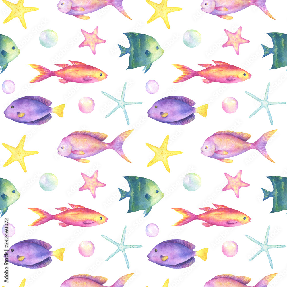 Fish Seamless Pattern Fish Seamless Pattern