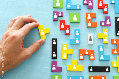 фотографія concept image of social distancing