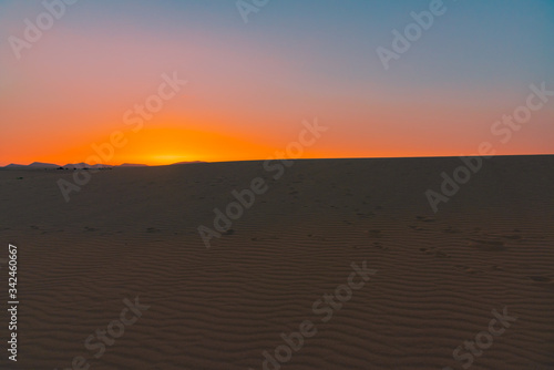 Sunset over the sand dunes, Canary Island of Fuerteventura © DD25