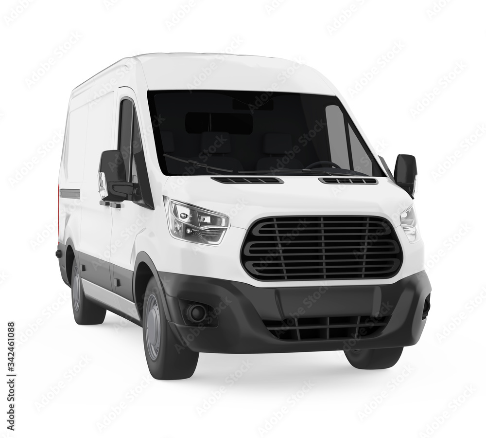 Delivery Van Isolated