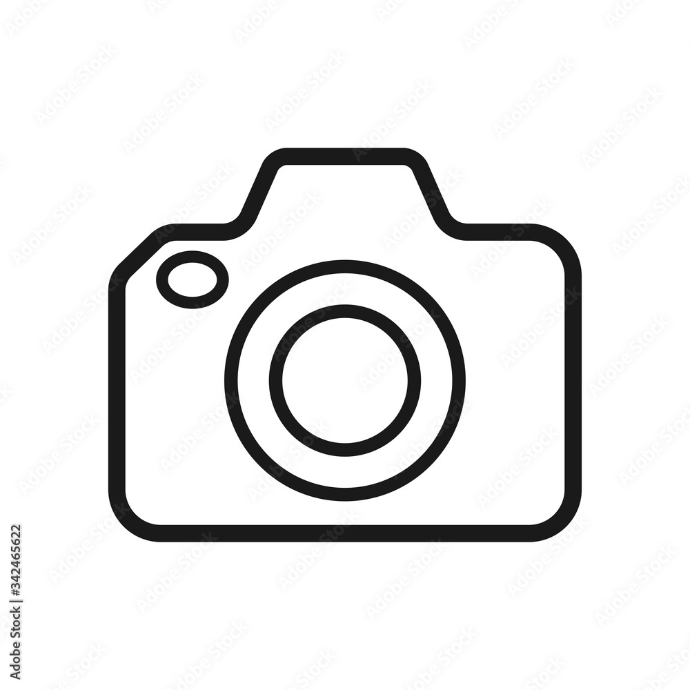 camera icon in trendy flat style camera icon in trendy flat style