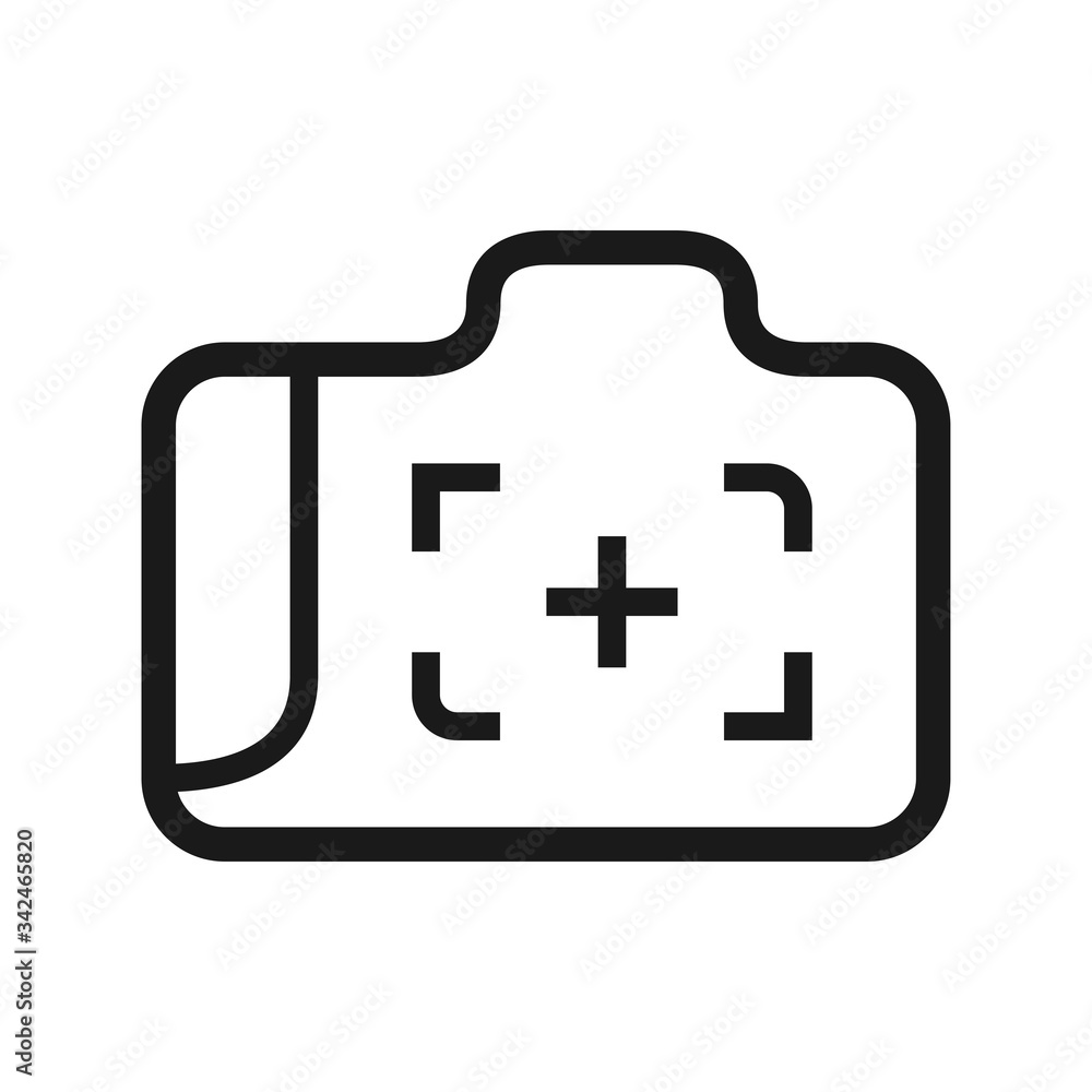 Obraz premium camera icon in trendy flat style