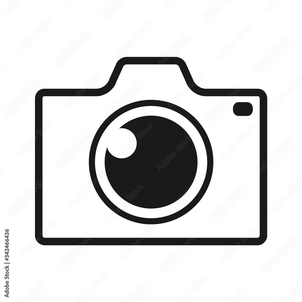 camera icon in trendy flat style camera icon in trendy flat style