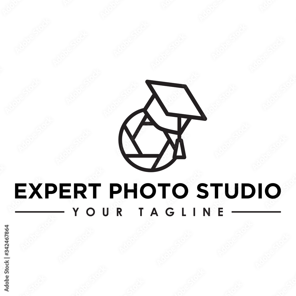 camera vector logo template in trendy flat style camera vector logo template in trendy flat style