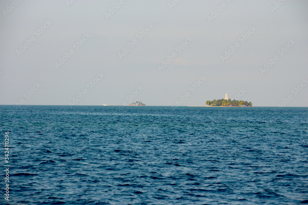tiny island in the caribean sea
