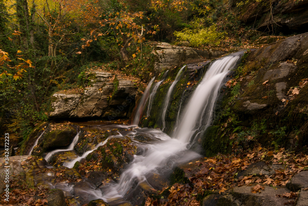 Turkey Bursa waterfall in the forest
