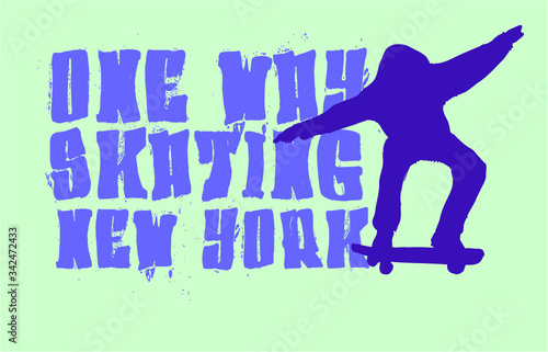 skateboard printing and embroidery graphic design vector art