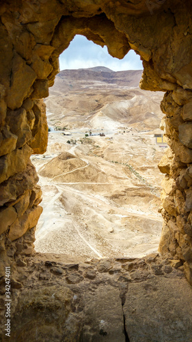 Columbarium Tower, Masada, Judean Desert, Israel photo