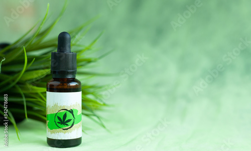 Cannabis Oil, medical marijuana concept, CBD oil