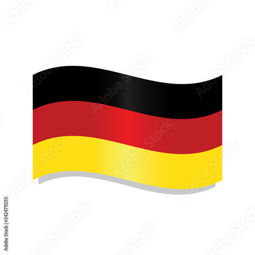 Waving flag of Germany