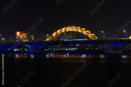 famous dragon bridge in da nang