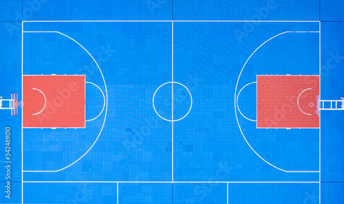 view on basketball court from drone © Ruslan