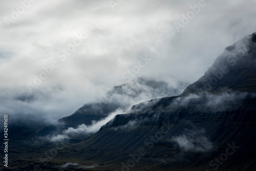 storm clouds over mountain